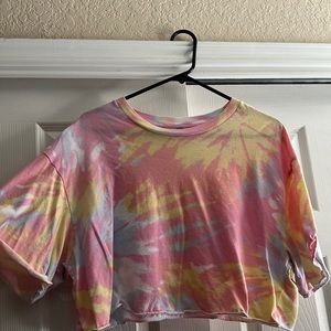 Pastel Tie Dye Crop Top